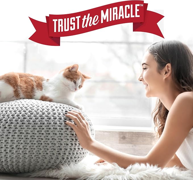 Nature's Miracle Advanced Cat Stain and Odor Eliminator Spray, Severe Mess Enzymatic Formula For Tough Pet Messes, 32 oz