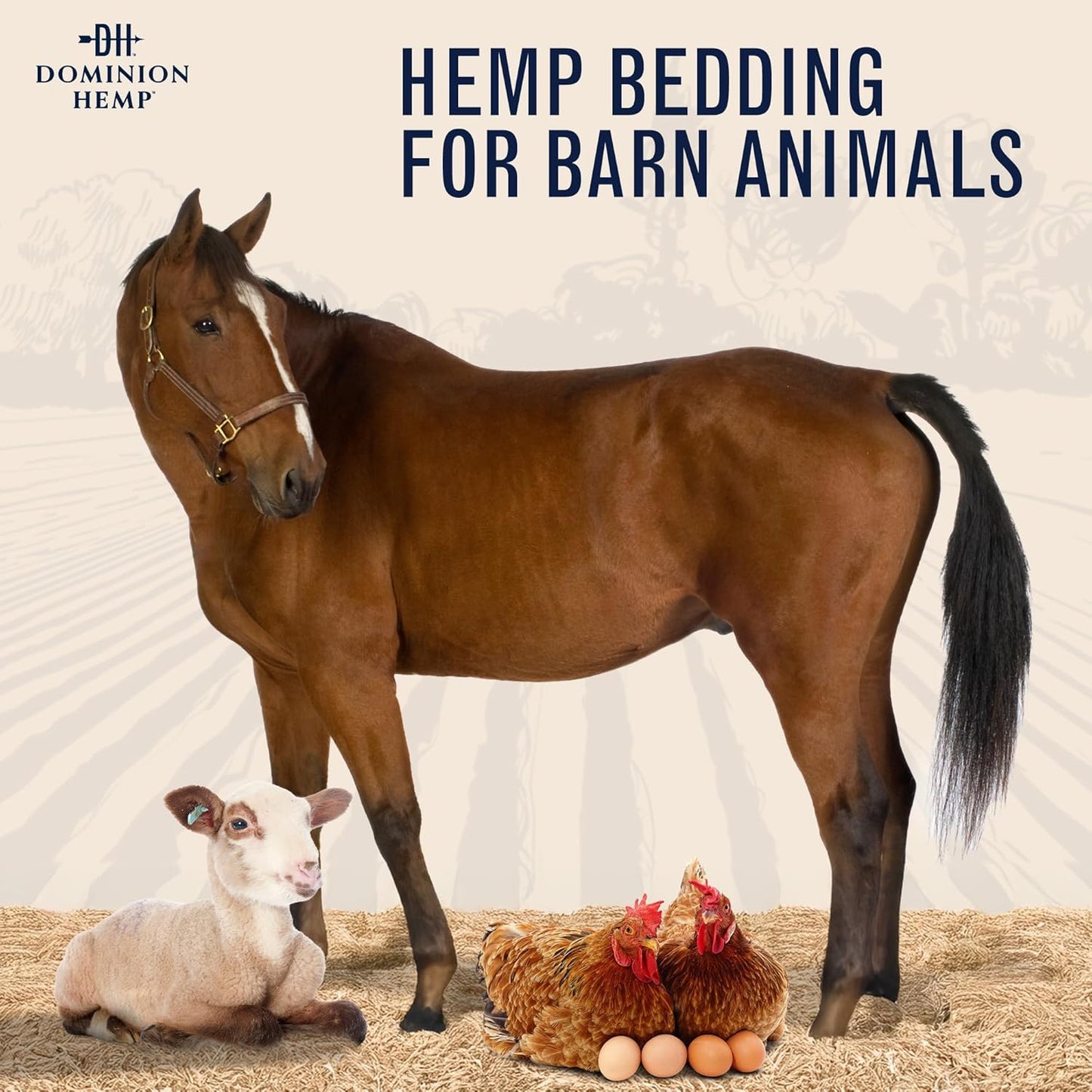 Premium Hemp Bedding for Chicken Coops in Bulk 285 Liters - USA-Grown & Processed - Ideal Nesting Material for Newly Hatched Chicks - Brooder Cover - Suitable for Pet Bedding, 1-Pack