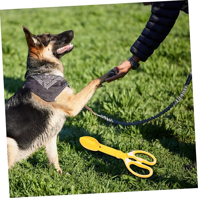 COLLBATH Heavy Duty Dog Poop Scooper with Long Handle Easy pet Waste Picker for Dogs and Cats Sturdy Construction for Reliable Waste Management for Daily Use Yards