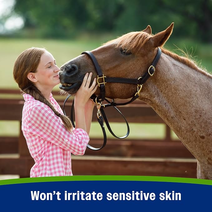 Farnam Equisect Natural Fly Spray for Horses, Dogs and Cats, Fly Repellent,128 Oz Refill