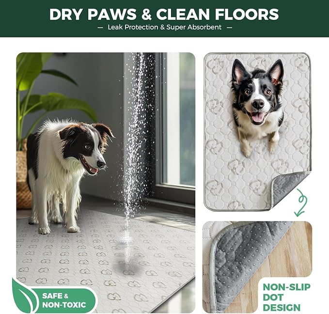 FXW Homeplus Indoor Dog Playpen with Washable Pee Pad, 32" H, 8 Panels | Calm Indoor Play Area, Super Absorbent Pad for Easy Cleanup, for Small & Medium Dogs, Patented