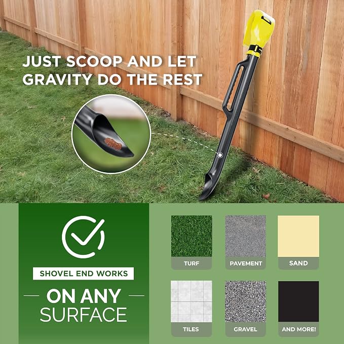 Pooper Scooper For Dogs & Cats – Dog Poop Scooper With Bag Attachment & 5 Pooper Scooper Bags – One-Handed Slide Scoop Dog Poop Picker Upper – Portable Dog Poop Scoop For Lawn Or Park