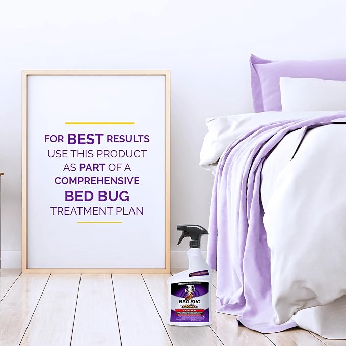Hot Shot Ready-to-Use Bed Bug Killer Spray, Kills Bed Bugs and Bed Bug Eggs, Kills Fleas and Dust Mites, 32 Ounce