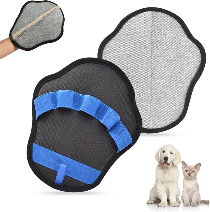 AstraLoom Pet Hair Removal Gloves for Dogs & Cats, 2026 Newly Upgraded Five-Finger Reusable Electrostatic Pet Hair Glove, Pet Hair Remover Tool for Sofa, Bed,Carpet, Clothing and Car Seat (1)