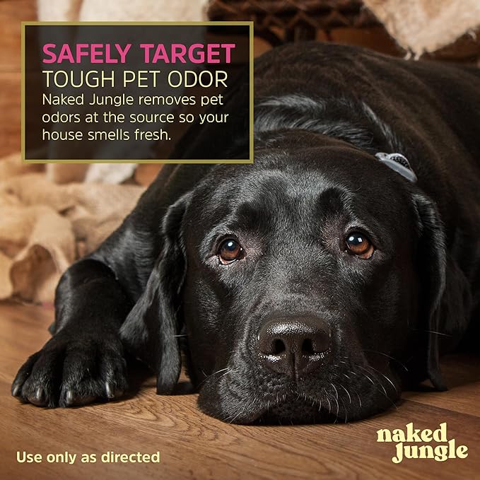 Naked Jungle Premium Plant-Based Odor Eliminator for Strong Odors, Air Freshener Spray, Non Toxic Air Fresheners For Home, Room Deodorizer, No Added Fragrances (16oz, 24oz & 32oz)