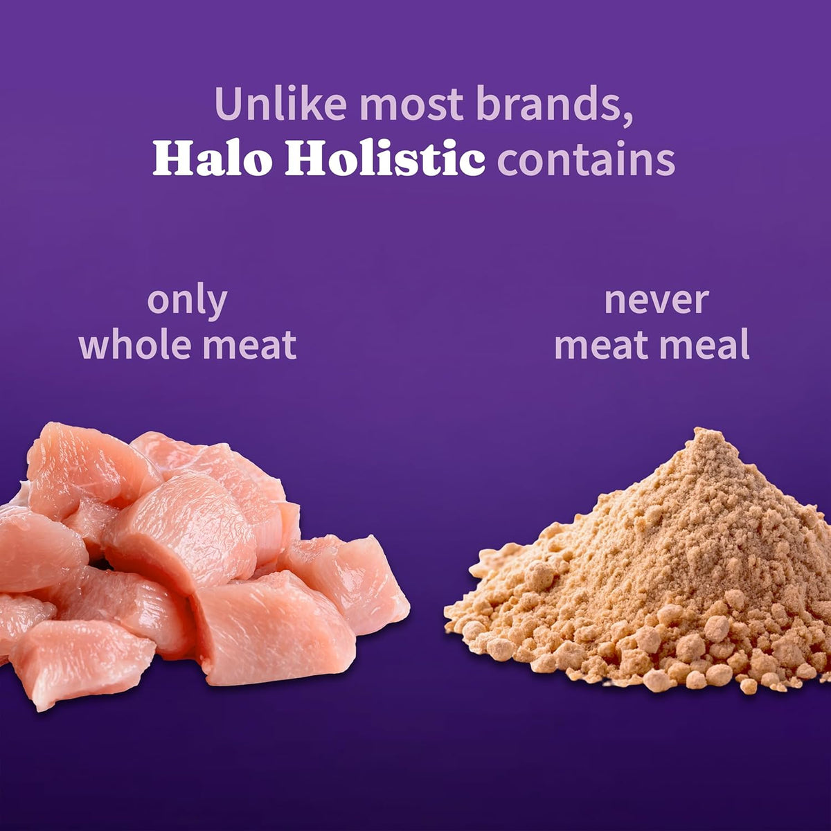 Halo Holistic Cage Free Chicken Cat Food, Healthy Grains Dry Cat Food, Complete Digestive Health, Kibble for Adult Cats, 6 lb Bag