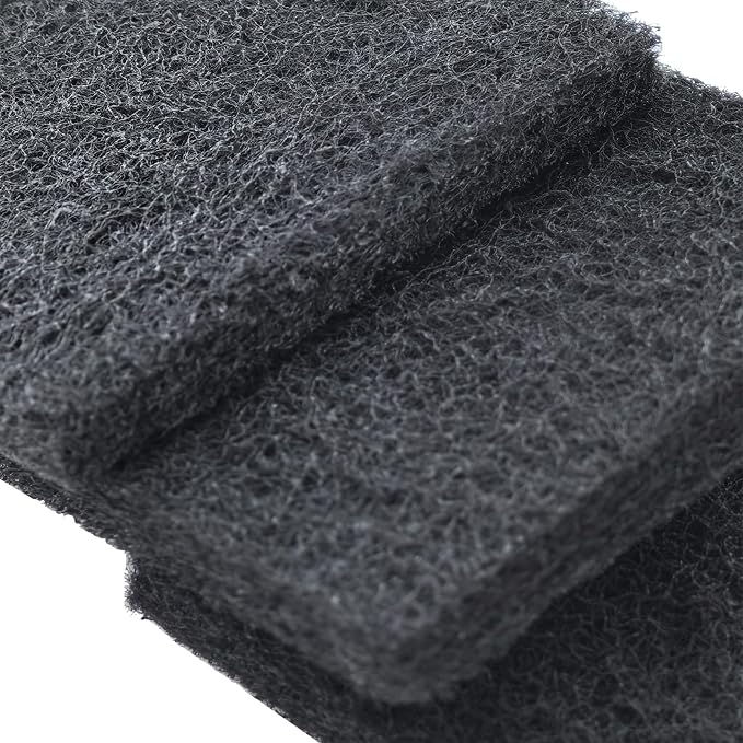 PAWZIDEA Activated Carbon Filter Replacement for Dog Poop Trash Can, 3.15" x 3.15" Thick Deodorizing Carbon Filters, Fits 2.1 Gallon Wall Mount & 5.3 Gallon Outdoor Waste Can, 4-Pack, Replace Monthly