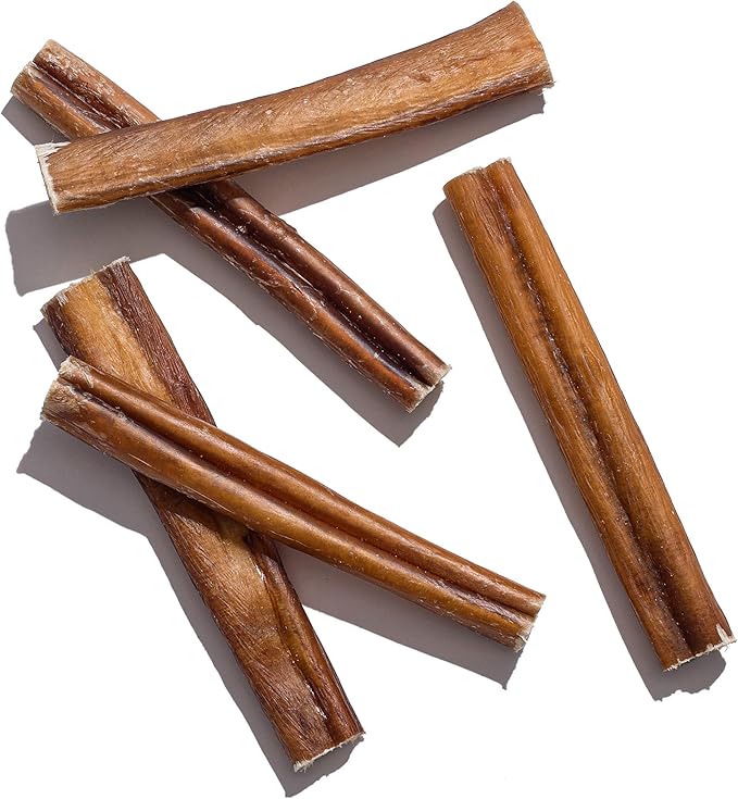 Jack&Pup 6 Inch Jumbo Bully Sticks for Dogs (24 Pack) Single Ingredient Dog Bully Sticks for Large Dogs and Aggressive Chewers
