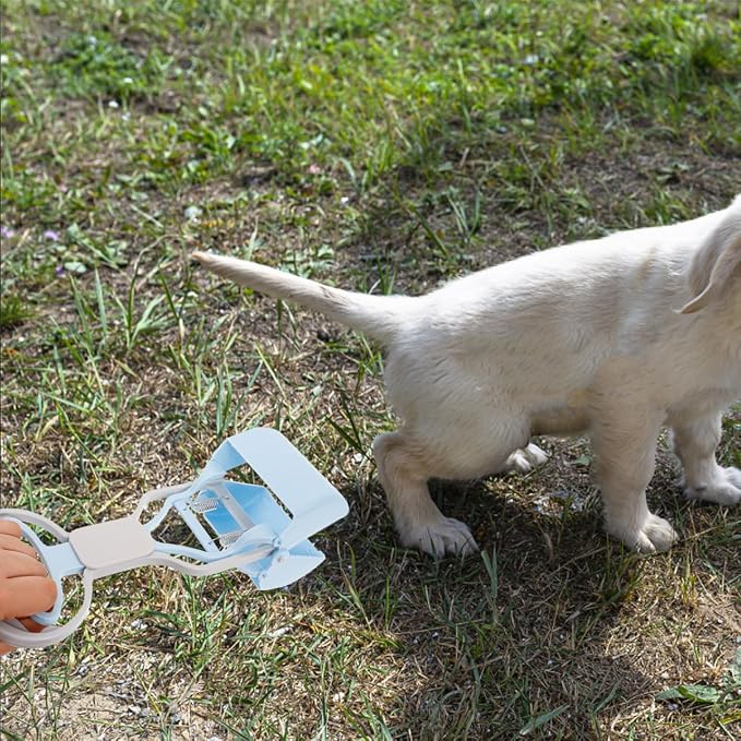 Mipcase Dog Pooper Scooper Reusable Wear-Resistant Pet Waste Scooper Portable Litter Picker for Dog Poop Cleanup Compact 10.62 X 3.54 X 2.95 in