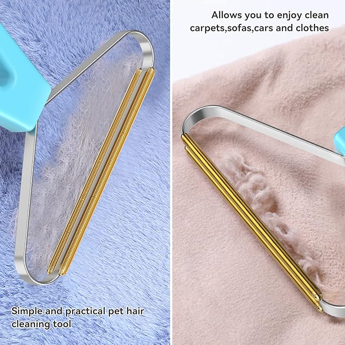 Lint Remover 3-Pack, Pet Fur Remover, Carpet Rake, Lint Brush | Pet Hair Lint Remover, Fur Removal, Lint Brush, Portable Carpet Scraper, Clothes, Car Mats, Couch, Pet Bed, Furniture