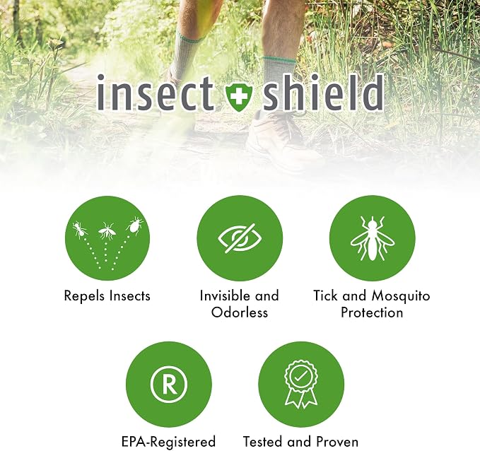 Insect Shield Premium Permethrin Spray - Tick, Flea, Fly, Mosquito, Chigger, Spider & Bed Bug Repellent for Clothing, Gear, Furniture, & Tents, Last up to 60 Days, Clear, 6 Oz Aerosol, Pack of 2