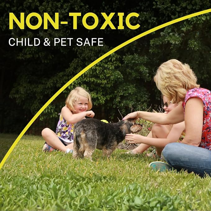 32 Ounce Essential Oil Yard Spray - Plant Based Flea, Tick and Mosquito Repellent Pest Control Spray Treatment and Insect Killer - Safe Around Kids, Pets, and Plants