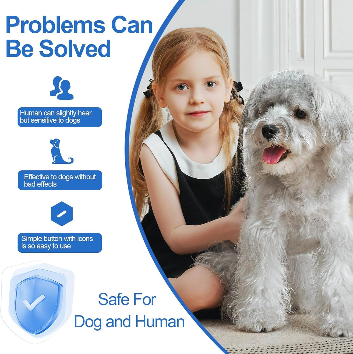 Dog Sonic Bark Deterrents Devices for Own or Neighbor's Dog, 3X Ultrasonic Anti Barking Device for Dogs Bark Deterrent Safe & Effective Stop Dog Barking Device with LED Flashlight Dogs Training Tools