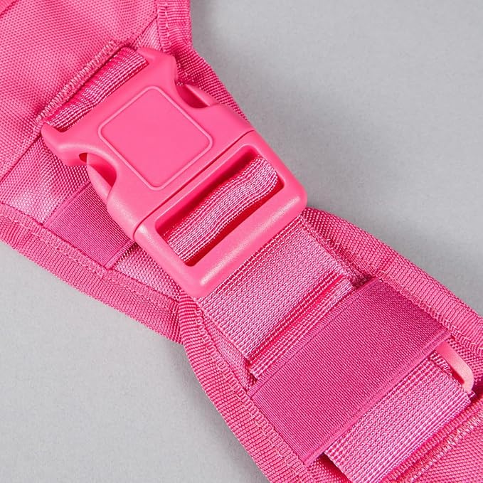 WOLFpak Tactical Dog Vest Harness No Pull Breathable (Neon Pink, X-Large) | Dual Grab Handles, 1000D Nylon, Four-Point Adjustment, MOLLE Attachment Panels, Three Storage Pockets, Metal Alloy Buckles