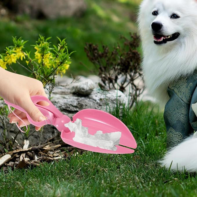 Alipis Heavy Duty for Effortless Pet Waste Cleanup Dog Poop Scooper with Scissor-Style Mechanism Portable Abs Pooper Scooper for Large Dogs and Yard Cleaning