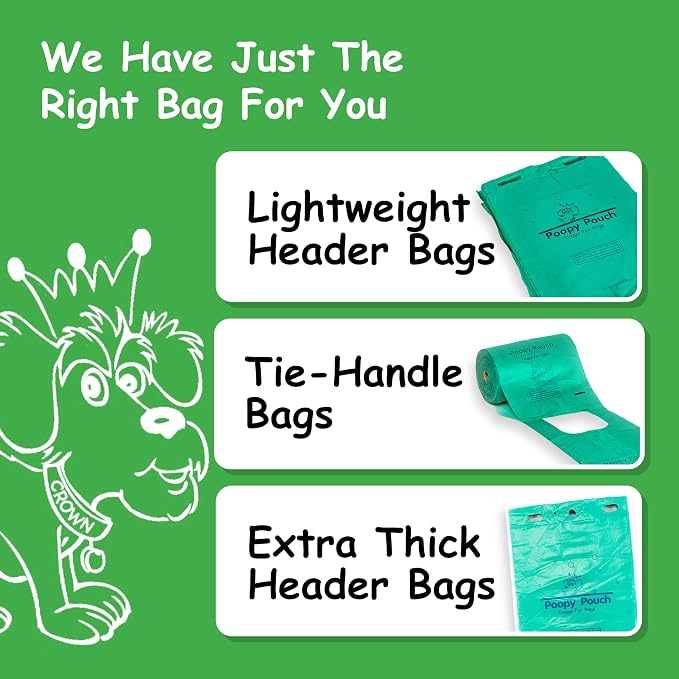 Universal Pet Waste Bags for Dogs & Cats - 2,000pcs of 8"x13" Green Pet Bags for Poop (Bulk) - Compatible with Most Universal Dog Waste Dispensers - Durable and Provides Easy Clean-Up