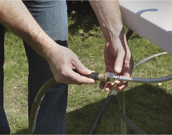 PACEROCKER Outdoor Fish & Game Cleaning Portable Folding Camp Table & Washing Station with Flexible Faucet