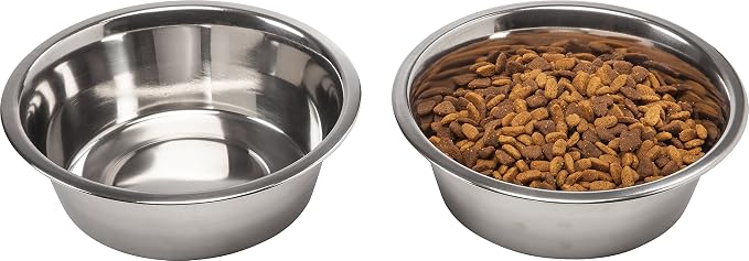 IRIS USA Elevated Dog Bowls 15" H, up to 47 lb Storage, Black, Made in USA | Comes with 2 Stainless Steel Bowls (64 oz), Elevated Feeder, Reduce Strain, Perfect for Camping & Outdoors