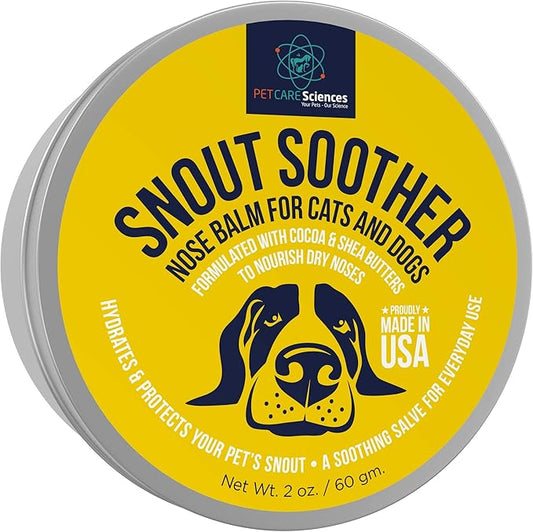 Paw Wax - 2 Oz Tin of Dog Paw Balm for Dry Paws - Paw Soother for Dogs - Paw Pad Moisturizer - Dog Paw Cream - Cat Paw Balm or Snout Soother for Dogs (Snout Soother)