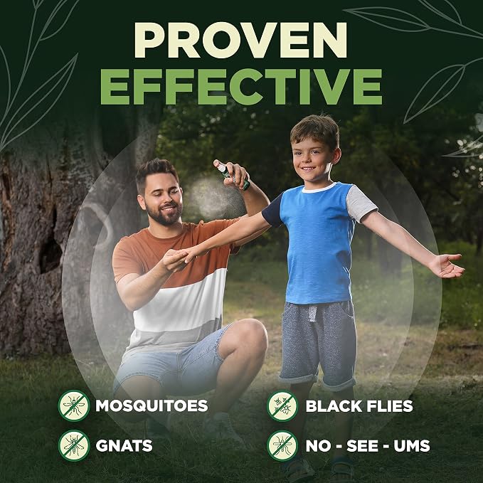 Medella Naturals Insect & Mosquito Repellent, DEET-Free Naturally Derived Formula, Kid and Pet Friendly, Made in The USA, 4 Ounce Spray Bottle