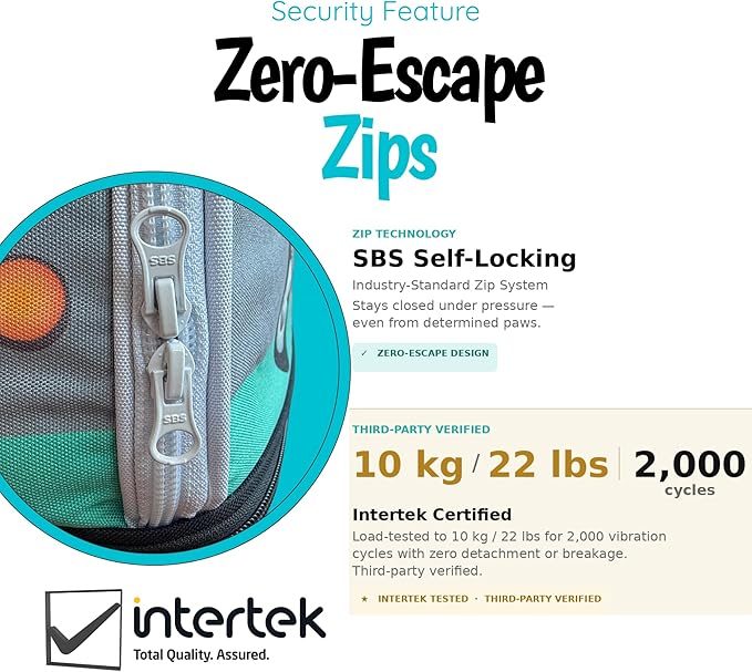 Kittyrama Soft-Sided Airline Approved Cat Carrier with Expandable Hideaway | Escape-Proof SBS Self-Locking Zippers | 22 lb Capacity | Vet Approved | Top & Side Entry | 17×11×11 in