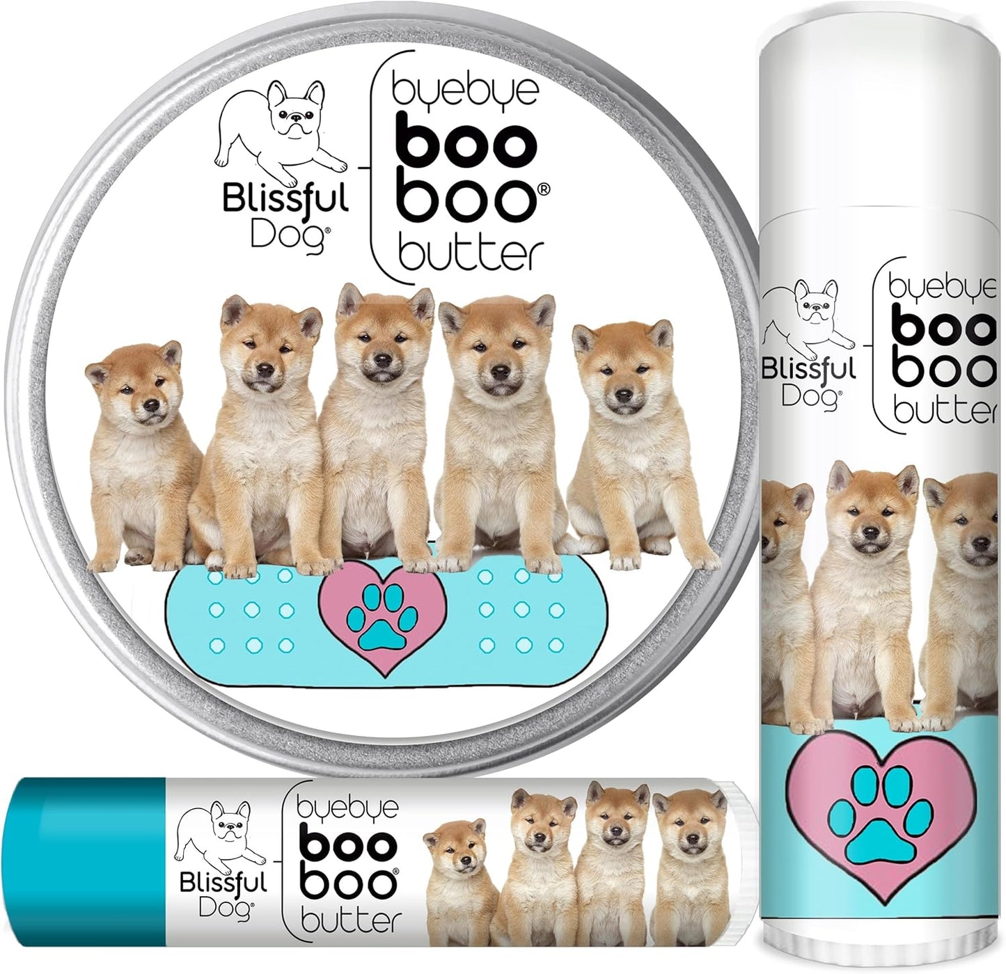 The Blissful Dog 1 oz TIN Shiba Inu Booboo Butter