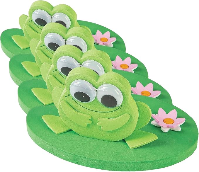 3D Frog On A Lillypad Floating Ck-12 - Crafts for Kids and Fun Home Activities (Pack of 4)