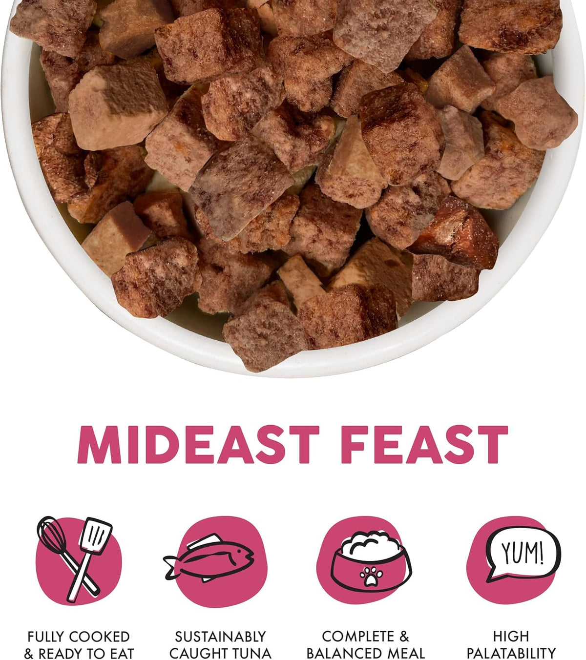 Weruva Cat Freeze Dried, Mideast Feast with Tilapia, 7oz Bag