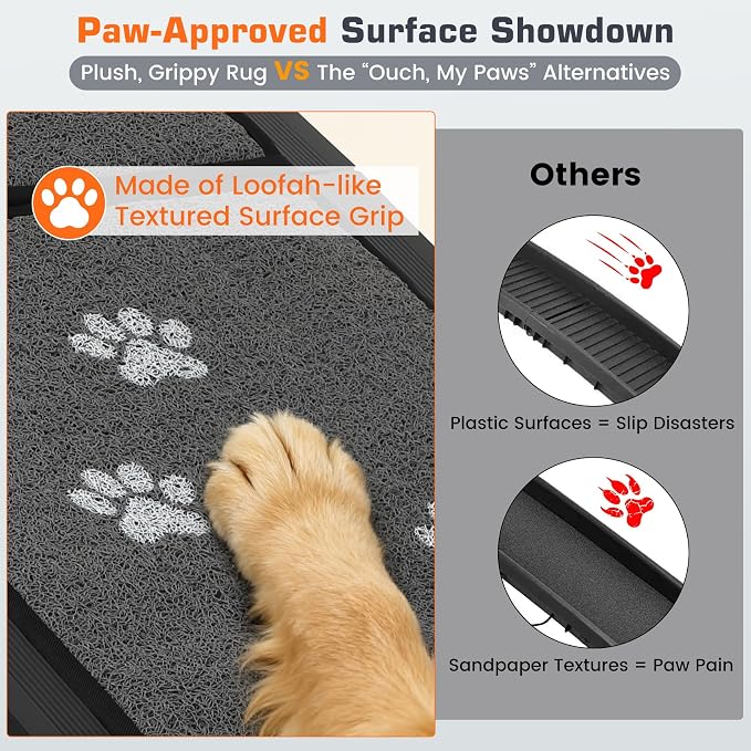 Dog Ramp for Car 71" L x 17" W Portable Dog Ramps for Large Dogs with Non-Slip Rug Surface Folding Pet Car Ramp for Truck/SUV & Stairs/Bed, Outdoor Dog Ramp for Medium & Large Dogs Up to 250 LBS