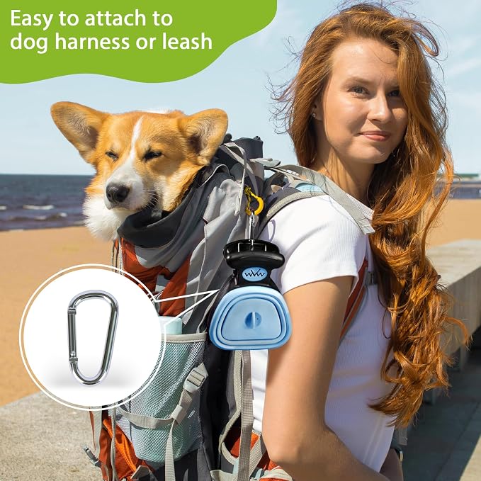 Dog Pooper Scooper, Pooper Scooper for Small and Large Dogs, Dog Poop Scooper for Yard, Pooper Scooper with Bag Attachment and Leash Clip, Ideal for Walks, Travel and Camping (Small,Blue)