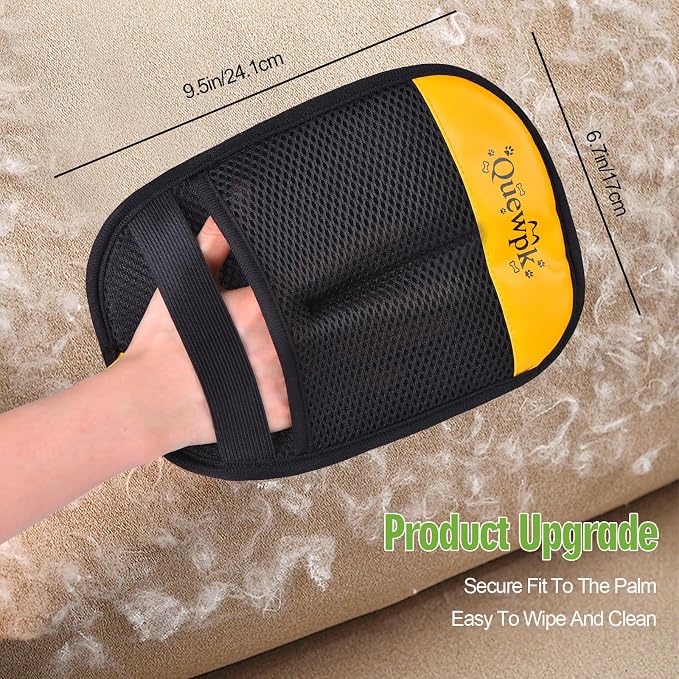Pet Hair Removal Glove - Reusable Electrostatic Fur Remover for Dogs & Cats | Lint & Hair Remover for Laundry, Clothing, Couch, Carpet, Car Seats