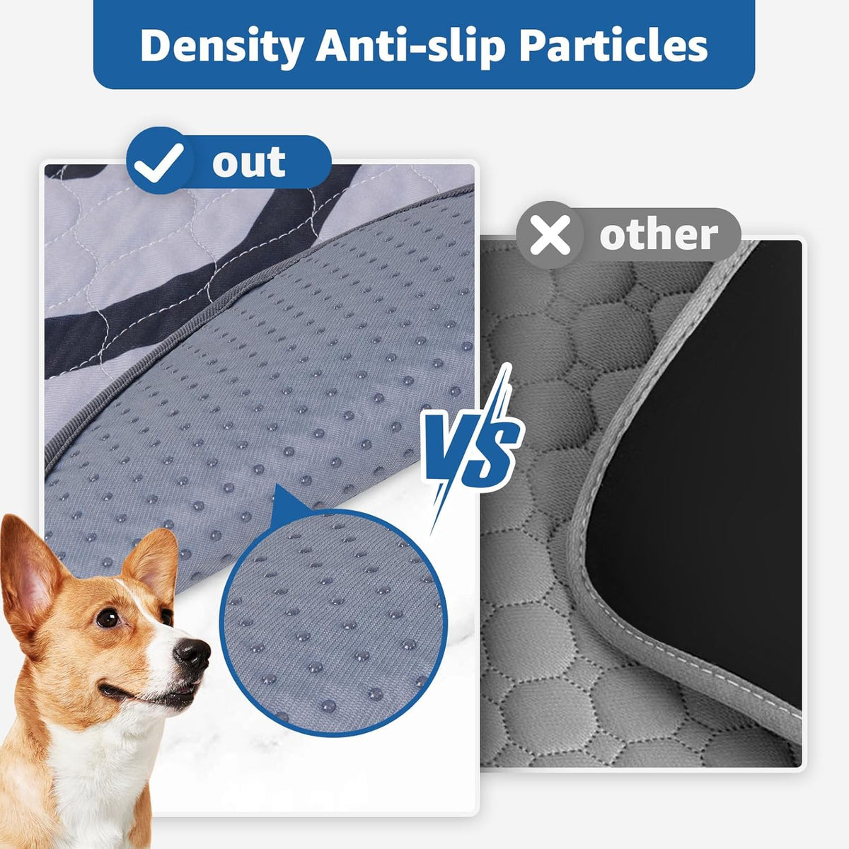 Washable Pee Pads for Dogs: 2 Pack Puppy Pads Washable Dog Pads, Absorbent Reusable Dog Mats with Non-Slip Bottom for Floor Protection, Couch Cover, Crate, Potty Training, Puppy PlayPen Pad 24x35