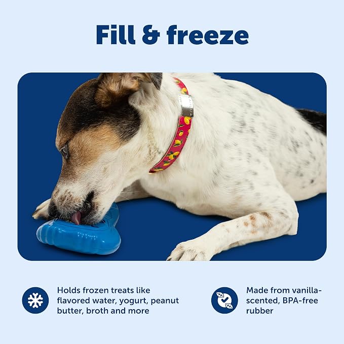 PetSafe Chilly Penguin Freezable Treat Holding Dog Toy, Medium/Large | Fill with Frozen Treats Like Peanut Butter or Wet Dog Food, Vanilla-Scented and Stackable Design, Top-Shelf Dishwasher Safe