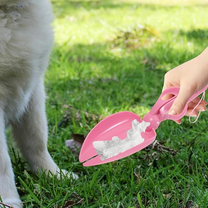 Alipis Heavy Duty for Effortless Pet Waste Cleanup Dog Poop Scooper with Scissor-Style Mechanism Portable Abs Pooper Scooper for Large Dogs and Yard Cleaning