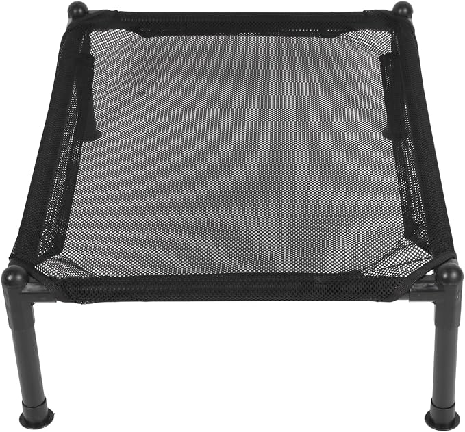Elevated Dog Bed, Raised Dog Bed with Steel Frame and Breathable Mesh, All - Season Outdoor Dog Bed for Camping Park Backyard, Includes 4 Non - Slip Mats and Tube Covers (Medium)