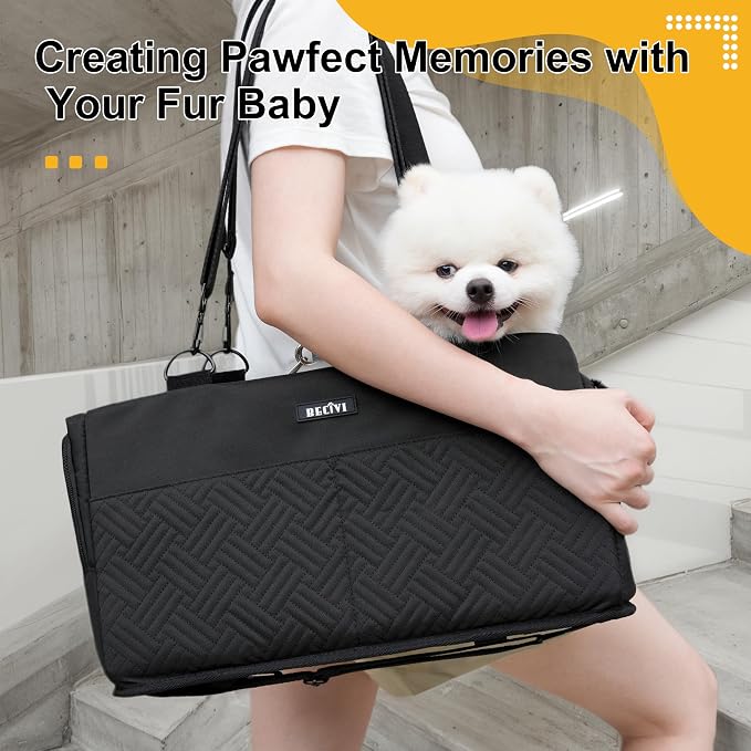 Console Dog Car Seat for Small Dogs Cats Up to 11lbs, Anti-Collapse Pet Armrest Booster Seat with Soft Pillow,Non-Slip Seat Rails Hooks & Safety Belt, Portable Car Accessories for Pets Travel