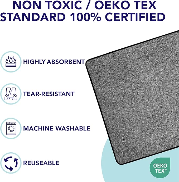 PUPIBOO Washable Pee Pads for Dogs and Cats - Super Absorbent Reusable Puppy Training Pads - 100% Waterproof, Leak-Proof & Non-Slip Whelping Pads for Pet Housebreaking