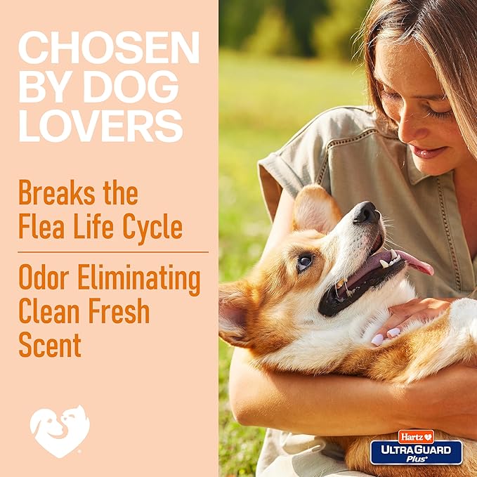 Hartz UltraGuard Plus Flea & Tick Home Spray, Kills Fleas and Ticks, Clean Fresh Scent, 16 Ounce