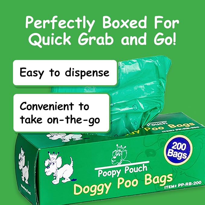 Universal Pet Waste Bags for Dogs & Cats - 2,000pcs of 8"x13" Green Pet Bags for Poop (Bulk) - Compatible with Most Universal Dog Waste Dispensers - Durable and Provides Easy Clean-Up