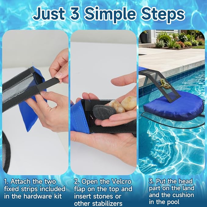 2 Pcs Pool Animal Escape Ramp, Floating Frog Log for Pool & Spa – Small Animal Rescue Platform, Prevents Drowning, Easy Install Floating Ramp Rescues (Blue)