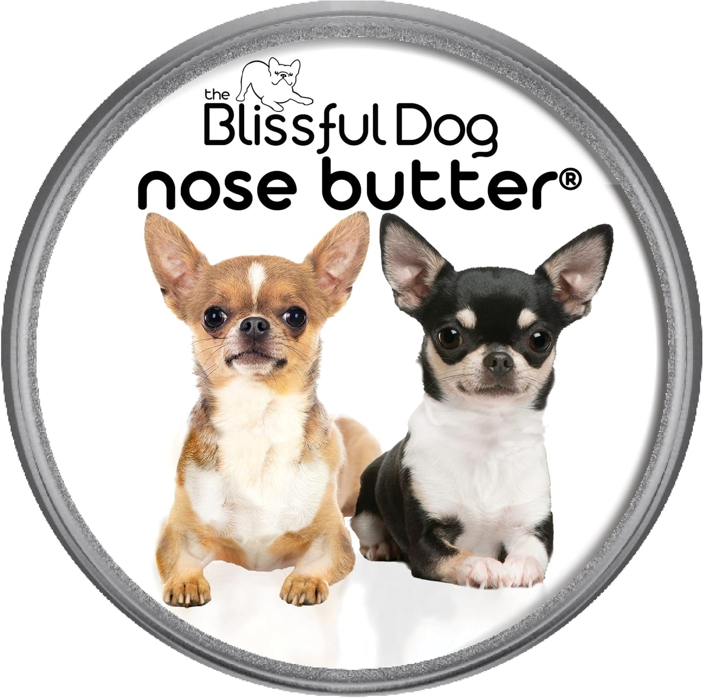 The Blissful Dog Smooth Coat Chihuahua Nose Butter for Dry, Cracked Skin, Lick-Safe Dog Nose Balm with Moisturizing Shea Butter, Almond, Olive, and Essential Oils, Pet Supplies, Uncented, 4 oz.