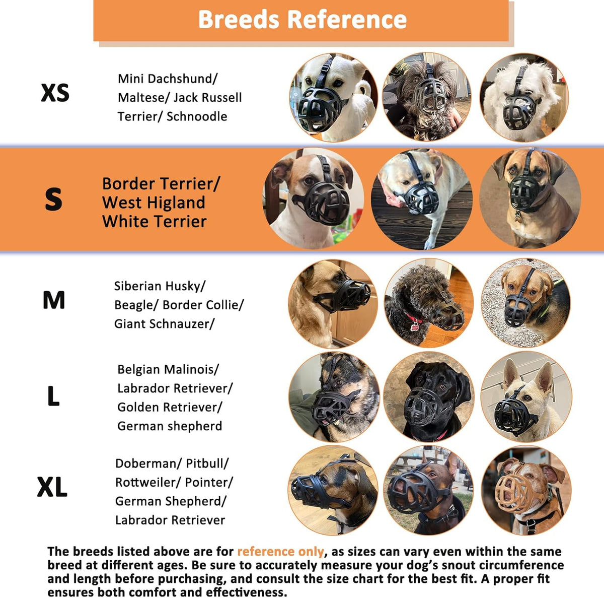 BARKLESS Dog Muzzle, Basket Muzzle for Biting, Chewing and Scavenging, Humane Cage Mouth Cover, Perfect for Grooming and Training Small Aggressive Reactive Dogs (S, Brown)