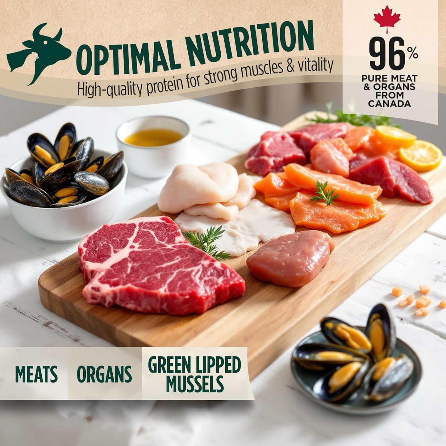 ZEAL Canada Air-Dried Salmon & Duck Recipe for Dogs - Superfood Omega-3 Rich, Dual-Protein, Grain Free, No Fillers, Complete Nutrition (Salmon & Duck, 2.2 lb)