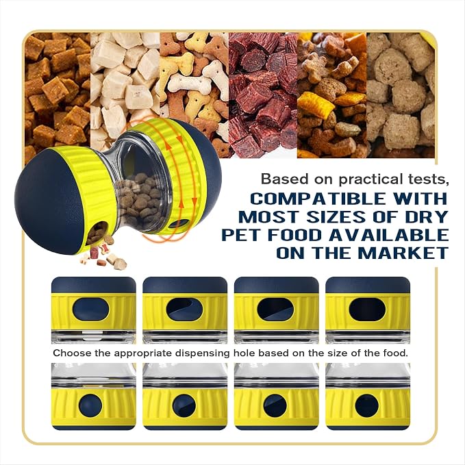 TLKNG Large Size Dog Enrichment Toy for Medium/Small Dogs Treat Dispenser Ball, Puppy Food Dispensing Toys & Puzzles Slow Feeder & Mental Stimulation,Ultimate Boredom Buster