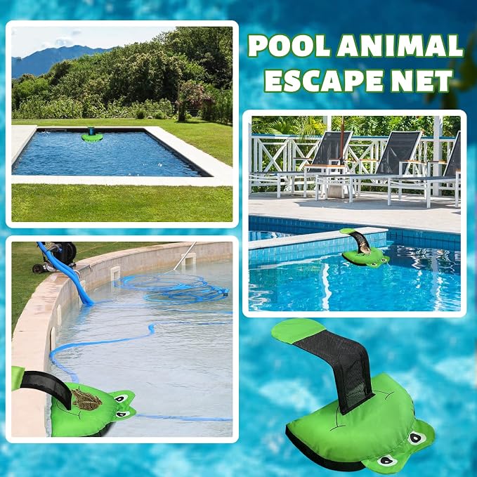 2 Pack Animal Saving Escape Ramp for Pools - Frog Floating Ramp Rescues for Swimming Pool, Frog Saver Floating Ramp Rescues for Saving Frogs, Birds, Toads Animal Mice, Pool & Spa Accessories & Tools