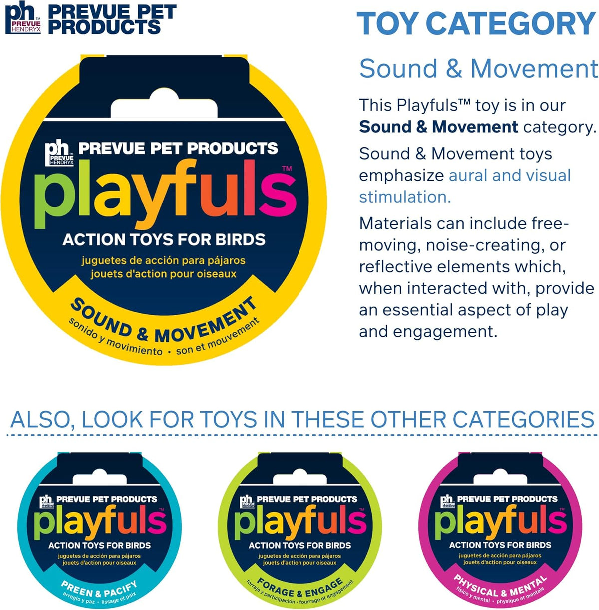 Prevue Pet Products Sound & Movement Mr. Mustache Bird Toy 62614
