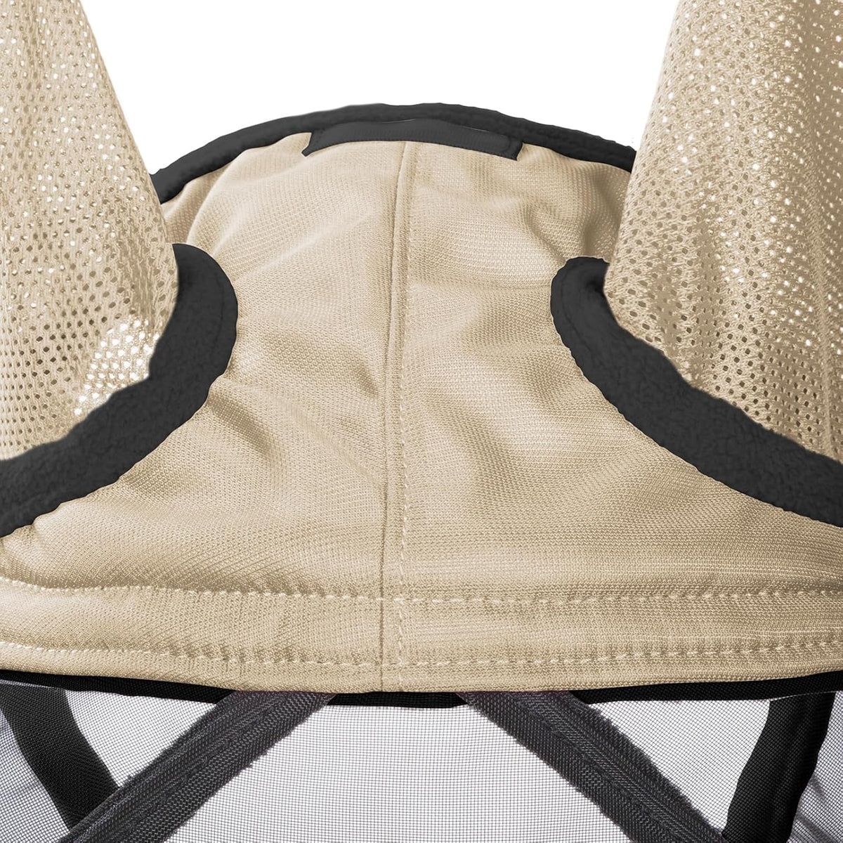 Harrison Howard Pro Luminous Horse Fly Mask Standard with Ears UV Protection for Horse Light Champagne Large Full Size