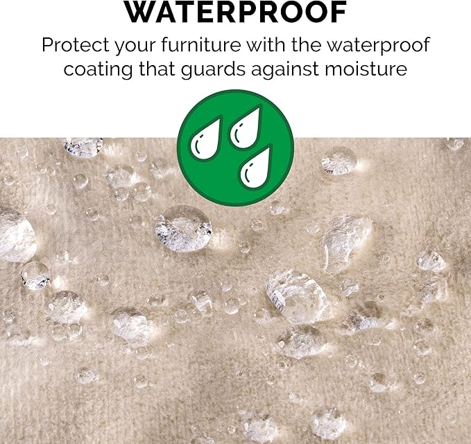 Furhaven Waterproof Throw Blanket for Dogs & Indoor Cats, Reversible Protective Pet Blanket, Small, Long Faux Fur & Velvet, Taupe