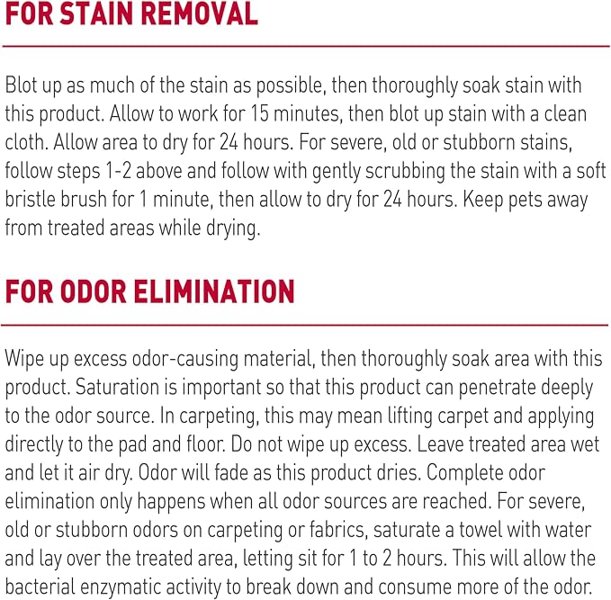 Nature's Miracle Advanced Stain and Odor Eliminator Foam Cat 17.5 Ounces, for Severe Cat Messes, Aerosol (1 CASE of 6 Individual 17.5 OZ CANS)