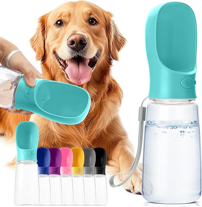 Mr. Pen- Portable Dog Water Bottle, 19 oz, Large | Leak Proof Puppy Water Dispenser with Drinking Feeder for Pets, Outdoor Walking, Hiking, Travel, Not Dishwasher Safe